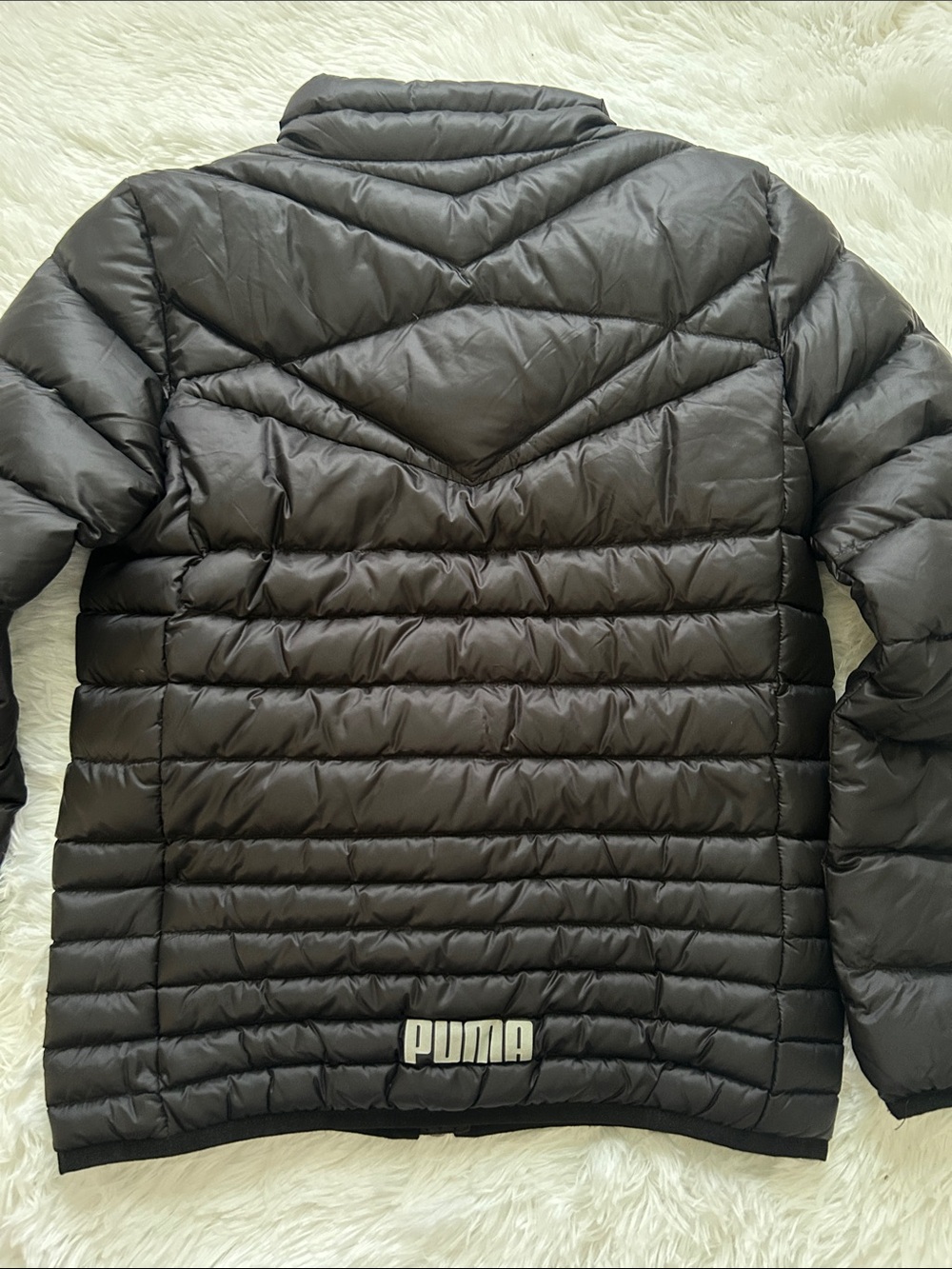 PUMA Kids Down Puffer Jacket Black-M - Picture 4 of 4